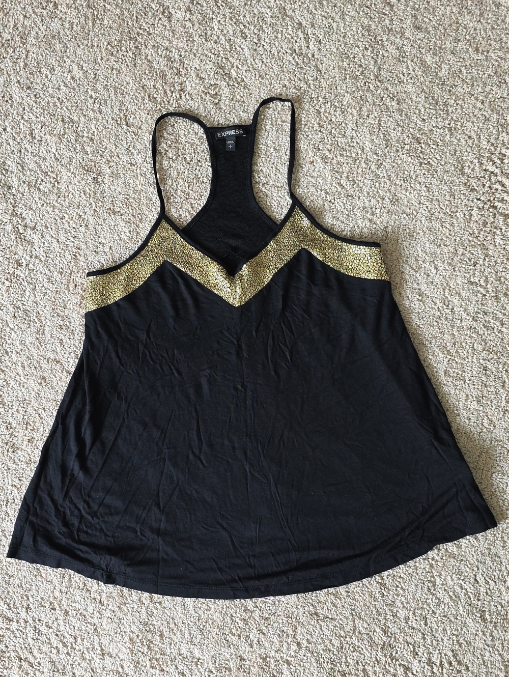 Gold Foil Trim Tank